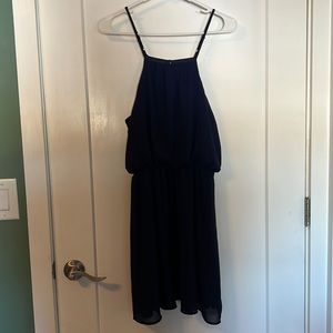 Navy blue summer dress